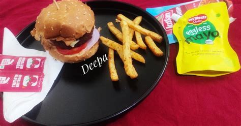 Allu Tikki Burger 🍔 Recipe by Deepa Haswani - Cookpad