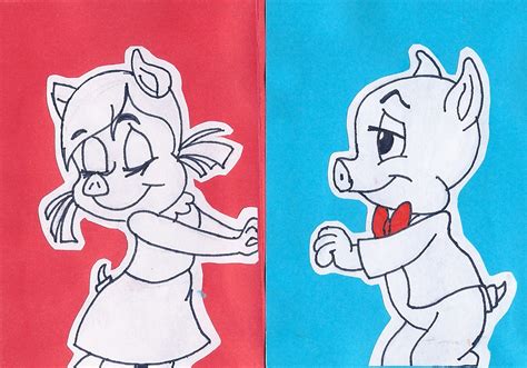 Porky Pig and Petunia by BrightSummerValley on DeviantArt