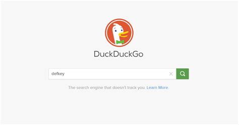 DuckDuckGo keyboard shortcuts ‒ defkey