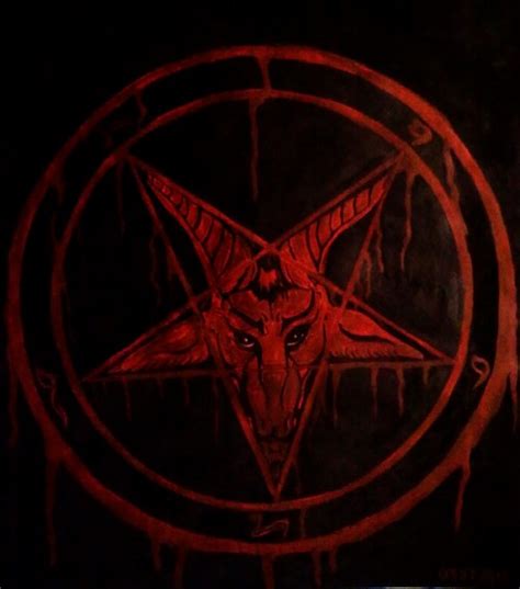 Pentagram Wallpaper - Sigil Of Baphomet Blood (#323908) - HD Wallpaper & Backgrounds Download