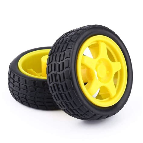 65mm Arduino Plastic Tire Wheel for DIY Robot Smart Car Robot