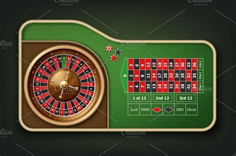 Casino roulette table ~ Illustrations ~ Creative Market