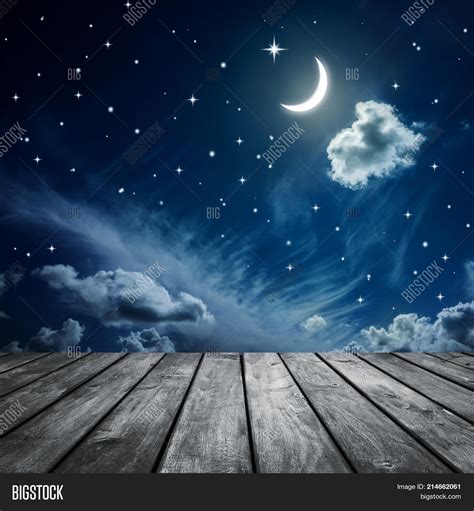 Night Sky Stars Moon Image & Photo (Free Trial) | Bigstock