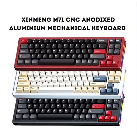 [ TECHINEER ] XINMENG M71 Wireless Gasket CNC Anodized Aluminium Mechanical Keyboard, Computers ...