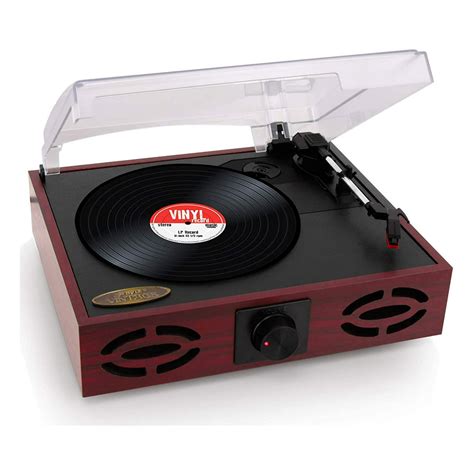 Pyle 3 Speed Vintage Classic Style Record Player with Vinyl to MP3 ...