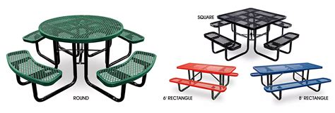 Metal Picnic Tables in Stock - ULINE