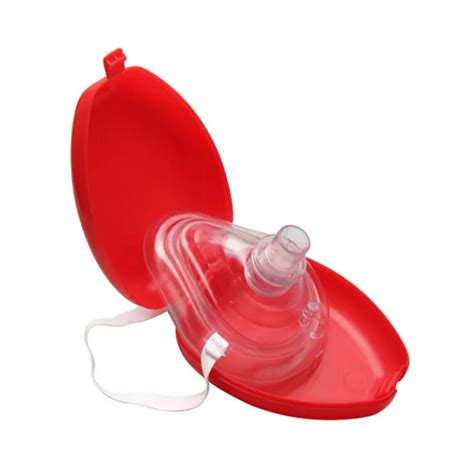 CPR Resuscitator Rescue Emergency First Aid Masks CPR Breathing Mask Mouth Breath One way Valve ...