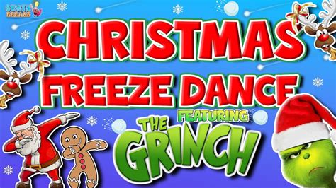 Christmas Freeze Dance Brain Break 🎅 Featuring The Grinch😲 GoNoodle | Fun Exercise For Kids ...