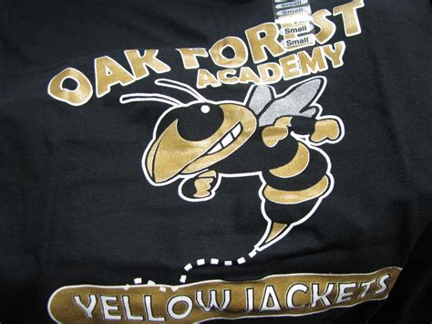 Oak Forest Yellow Jackets shirt cisports@bellsouth.net www.facebook.com/cisportsinc | Oak forest ...