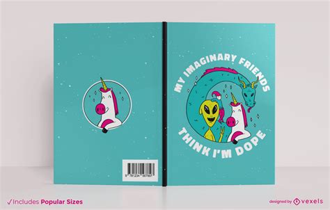 Imaginary Friends Book Cover Design Vector Download