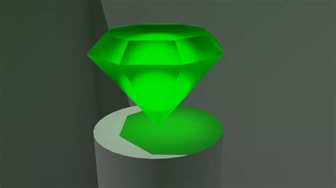 Green Chaos Emerald : r/blender