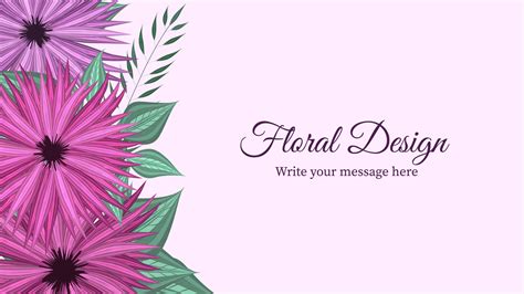 Vector floral botanical banner background cute blossoming flowers ...