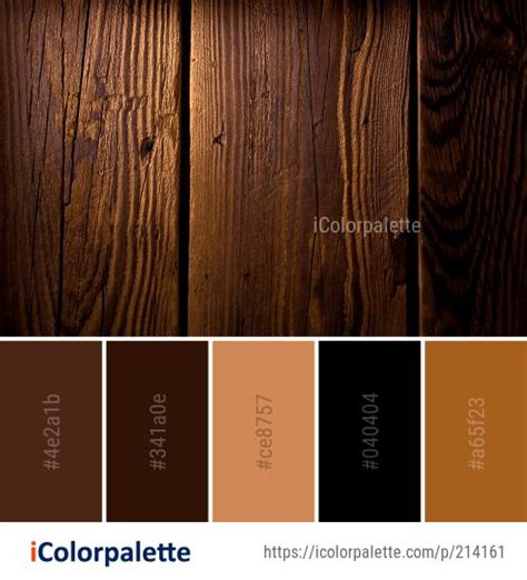 Color Palette Ideas from Wood Stain Brown Image | iColorpalette | Staining wood, House color ...