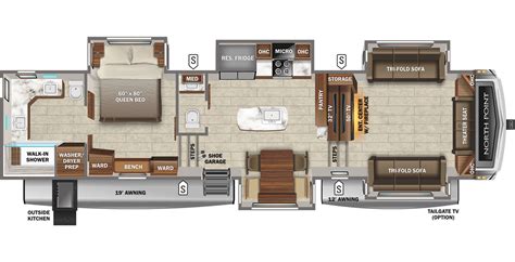 5th Wheel Front Living Room Floor Plans | Baci Living Room