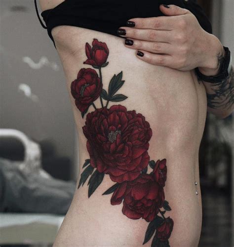 Flower Side Piece Tattoo Designs | Best Flower Site