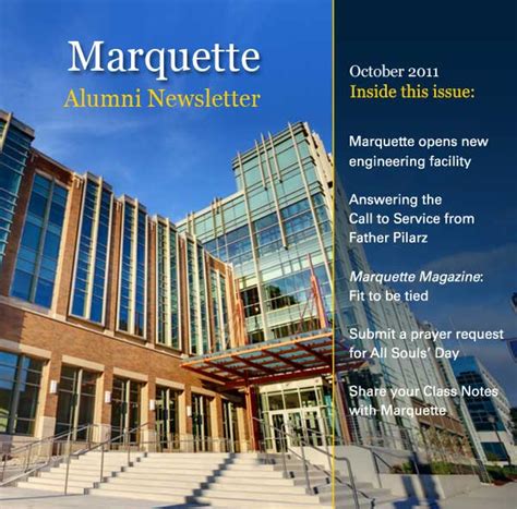 Marquette University Alumni Newsletter October 2011