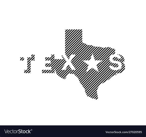 Texas state logo emblem t-shirt design Royalty Free Vector