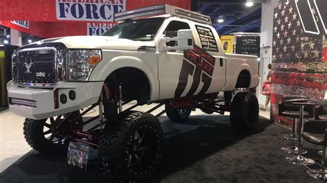 Sharp Wraps wrapped an F350 for SEMA 2016 in a custom brushed pearl white. The truck was ...