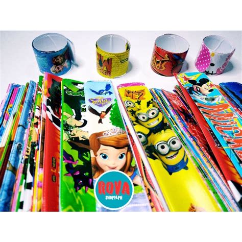 10 pcs magic slap bracelet/ruler (Characters design) | Shopee Philippines