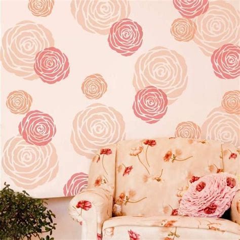 Rose Wall Art Stencil WALL ART STENCIL Easy to Use Wall Art Stencil for ...