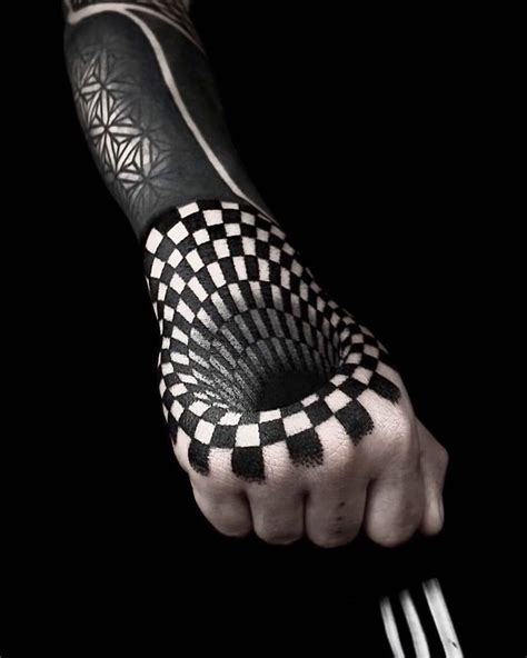 25 Optical Illusion Tattoos That Will Melt Your Brain | Optical ...