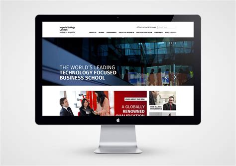 Imperial College Business School Site on Behance