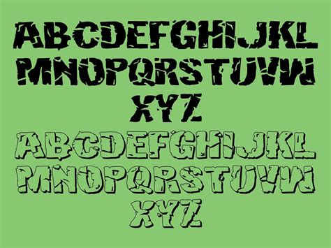 HULK FONT SVG Hulk Alphabet Svg Font Svg Alphabet Svg Hulk | Etsy