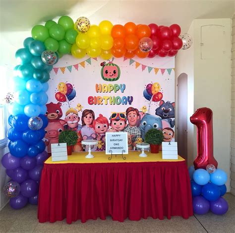 Decoración coco melón | Cocomelon party ideas, 1st birthday decorations, 2nd birthday party for boys