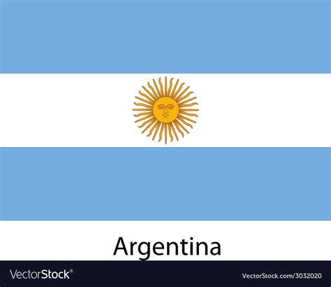 Flag of the country argentina Royalty Free Vector Image