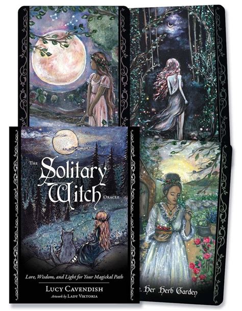 Solitary Witch Oracle Cards & Guidebook Set Tarot Card Deck Book Kit Magick Magic Pagan Wicca ...