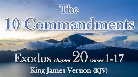 10 Commandments - Exodus 20:1-17 King James Version KJV - AUDIO ONLY - YouTube