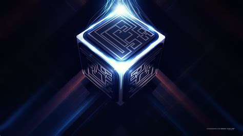 Futuristic, cube, artwork, Lacza HD wallpaper | Wallpaper Flare