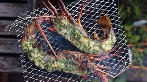 BBQ Rock Lobster With Garlic, Chilli & Parsley Recipe