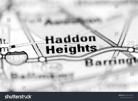 Haddon Heights On Geographical Map Usa Stock Photo 1694187535 ...