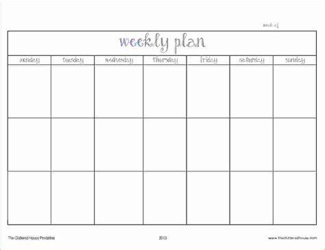 2 Week Schedule Template Printable | Example Calendar Printable