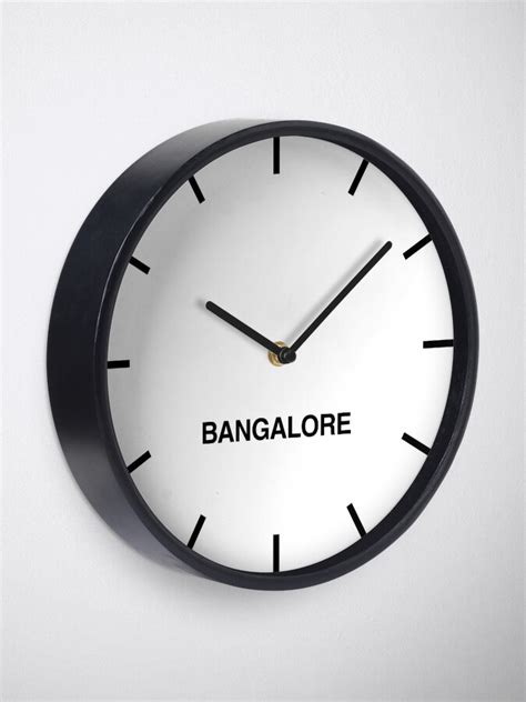 "Bangalore Time Zone Newsroom Wall Clock " Clock for Sale by bluehugo | Redbubble