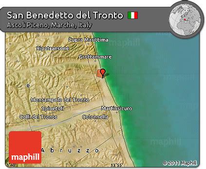 Free Satellite Map of San Benedetto Del Tronto