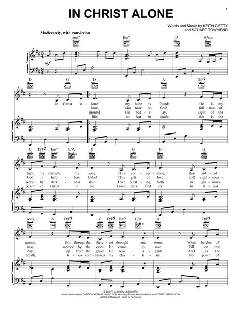 In Christ Alone | Sheet Music Direct