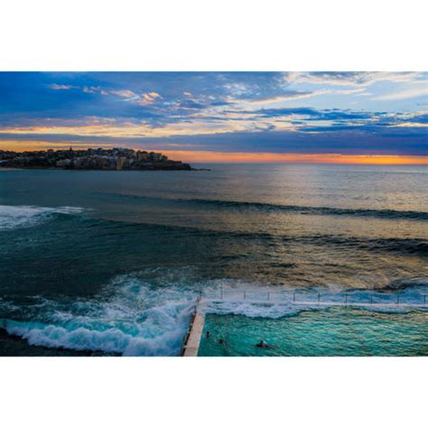 Bondi Beach, Sunrise 2. Sydney Landscape Photography Wall Art Print