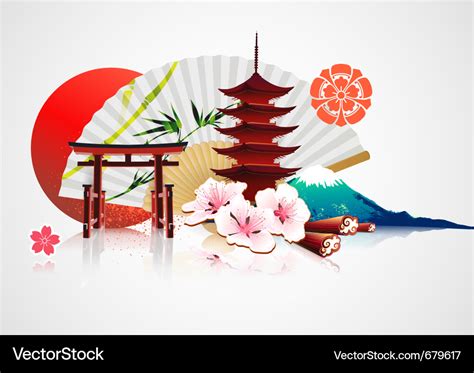 Traditional japanese background Royalty Free Vector Image