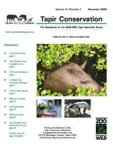 Tapir-Conservation-News-Dec-2003 | Tapir Specialist Group