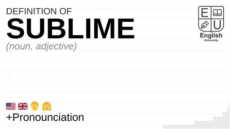 SUBLIME meaning, definition & pronunciation | What is SUBLIME? | How to say SUBLIME - YouTube