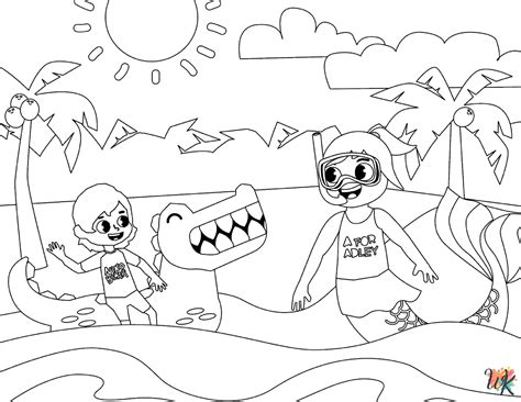 A For Adley Coloring Pages For Kids - ColoringPagesWK