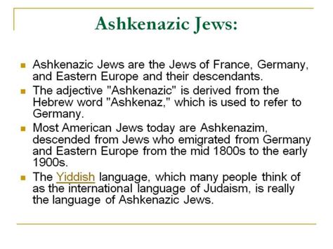 ashkenazi and sephardic jews represent two distinct subcultures of ...