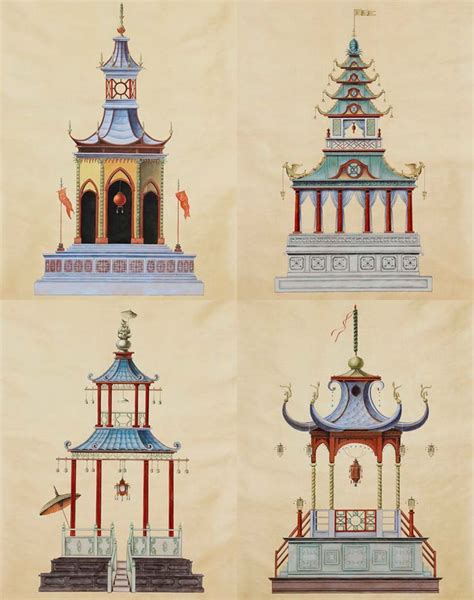 Here we go now. . . | Chinoiserie, Pagoda, Architecture drawing