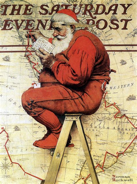 Here comes Santa Claus: a visual history of Saint Nick – in pictures | Norman rockwell paintings ...