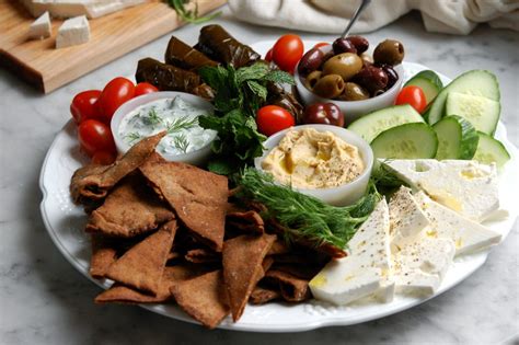 Greek Mediterranean Mezze Platter: No-Cook Greek Dinner | Unpeeled Journal