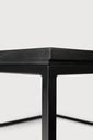 Oak Thin black coffee table | Live Light