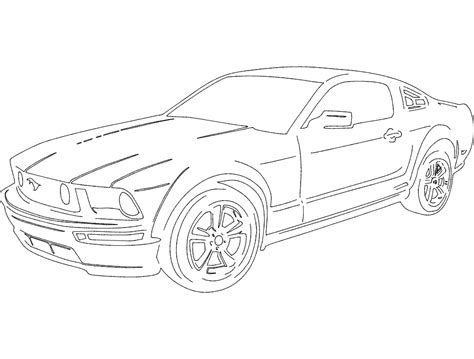 New Mustang Free DXF Vectors File | Vectors File