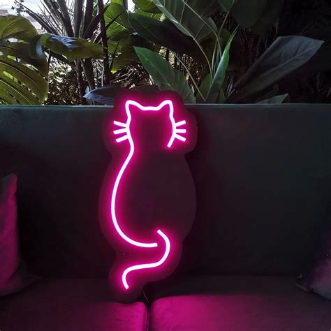 Custom Made Neon Signs, Cat Neon Sign, LED Business Sign – AOOS